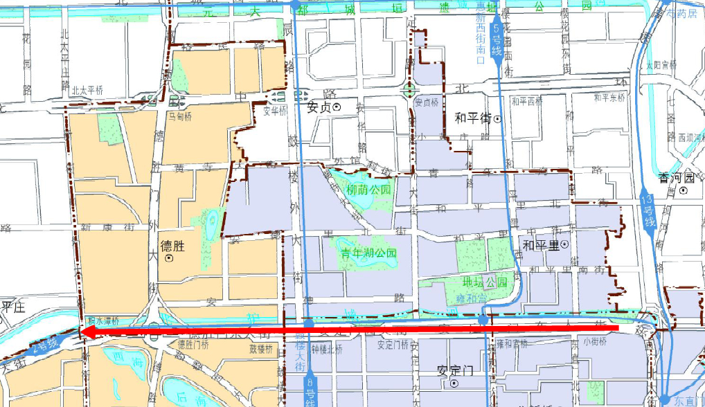 和平里街道地图图片