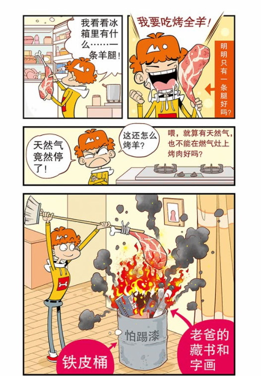 搞笑漫画:阿衰帅气救火