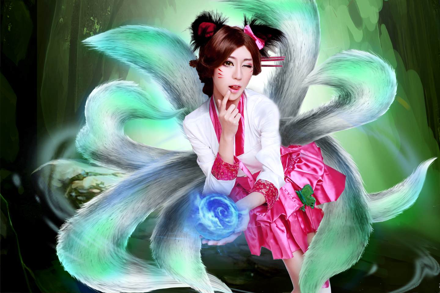cosplay:lol英雄联盟九尾妖狐阿狸