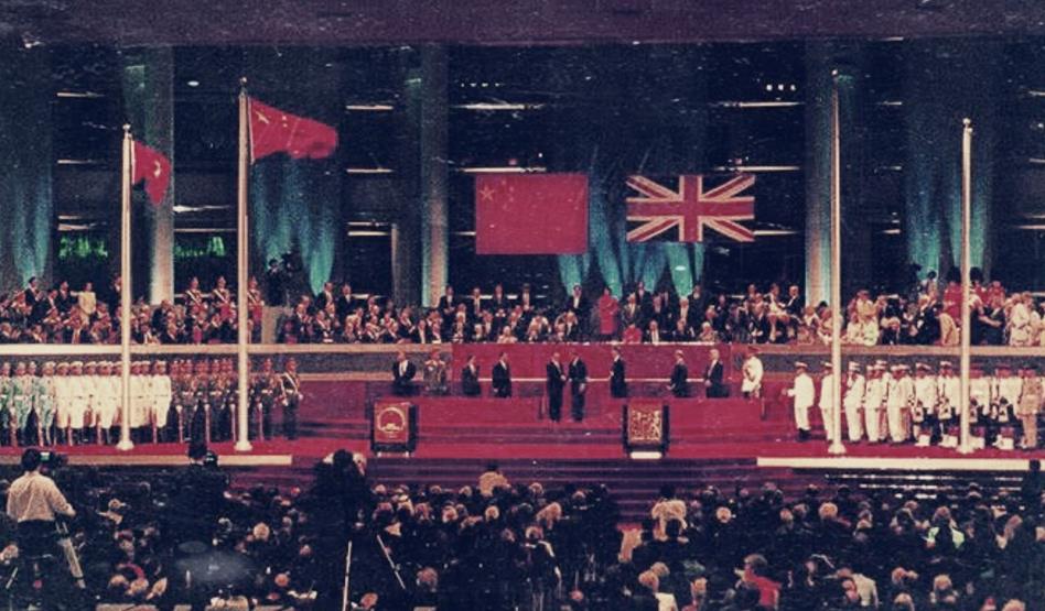 1997年香港回归珍贵影像:图3英方告别仪式,图7警察换警徽