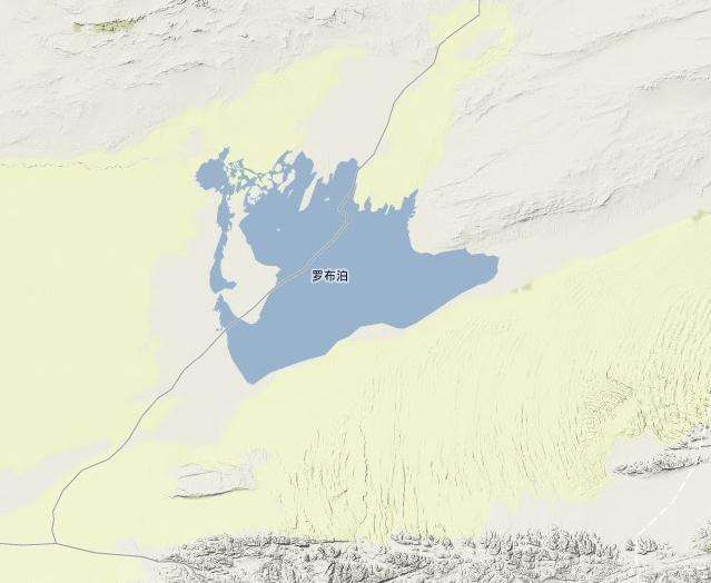 罗布泊地图上的位置图片