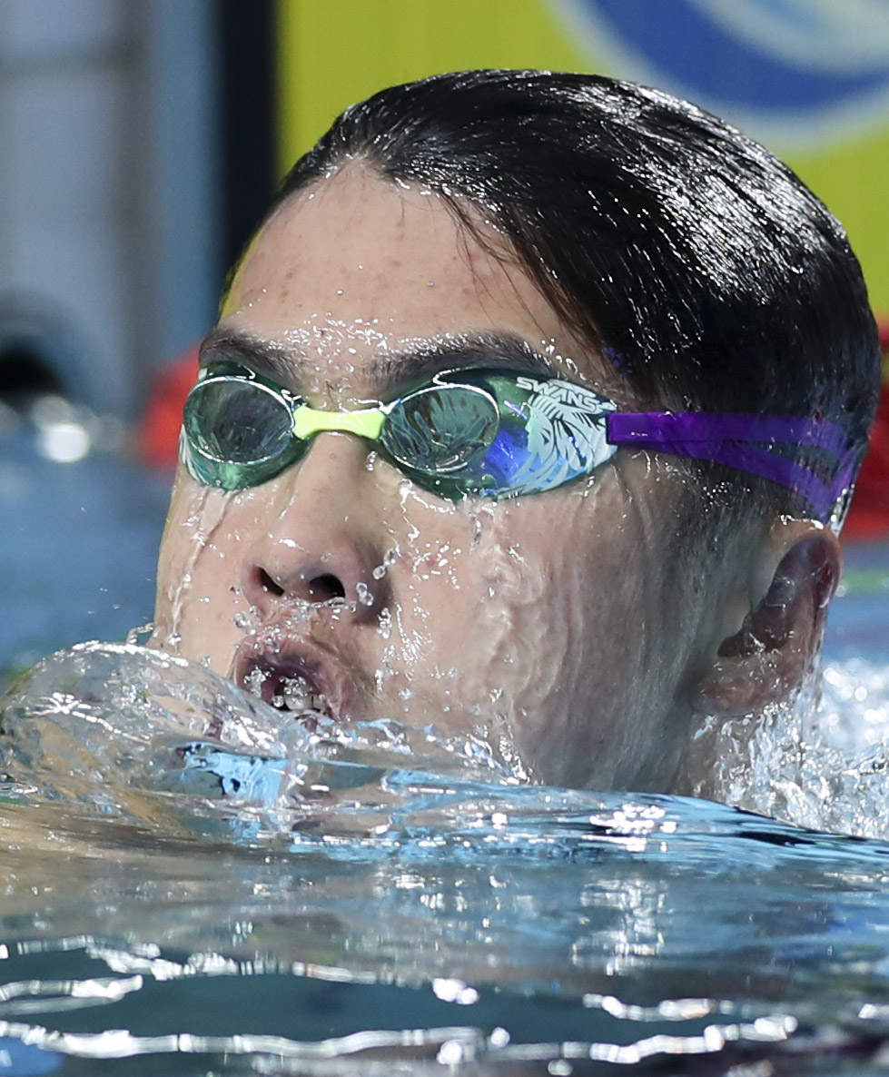 游泳——体校甲组男子800米自由泳:程龙夺冠