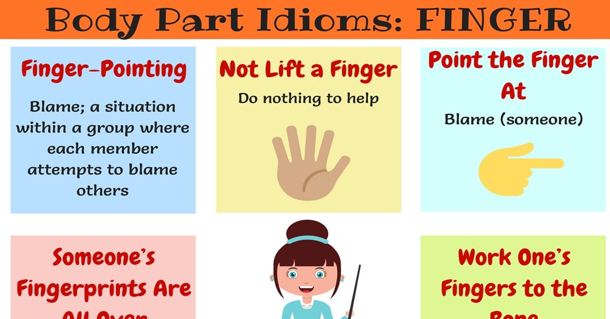 learn useful finger idioms in english with meaning and examples