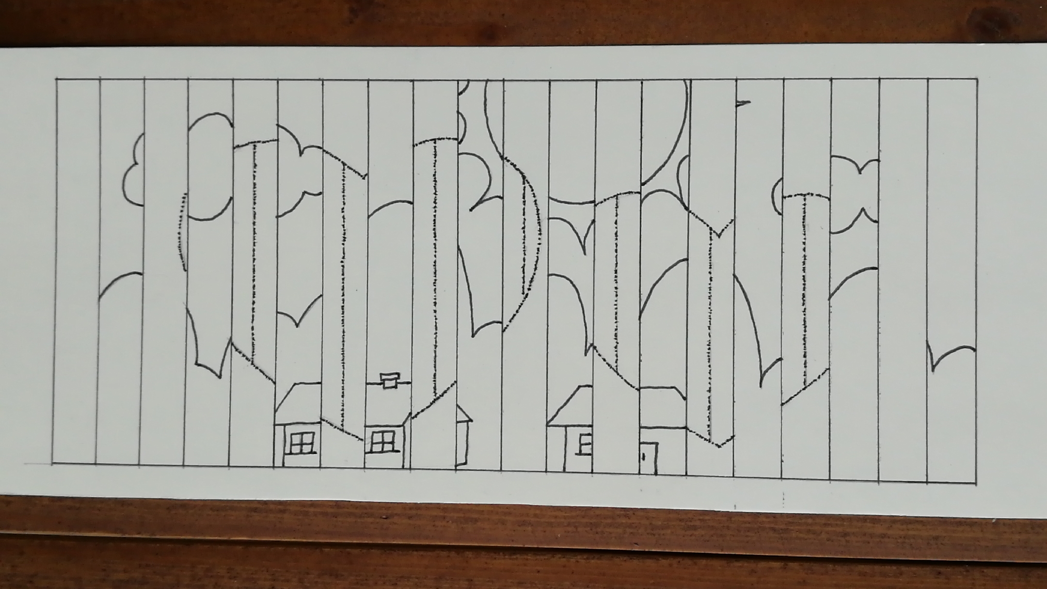 有趣的"抽拉画",看两幅图画更迭交替,带孩子一起做起来吧!