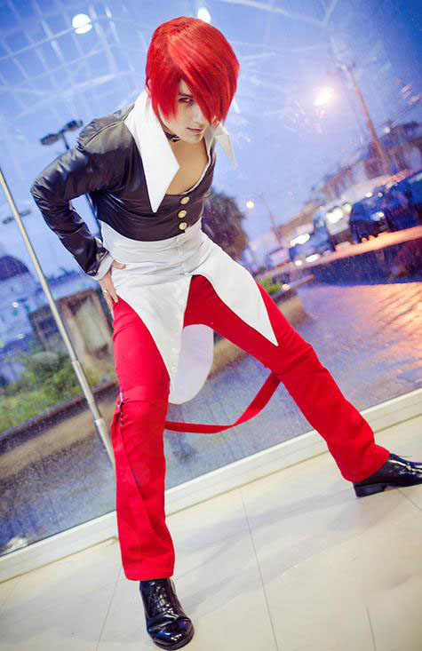 拳皇cos,网友:糟糕,突然觉得杀马特的八神有点儿帅,怎么办?