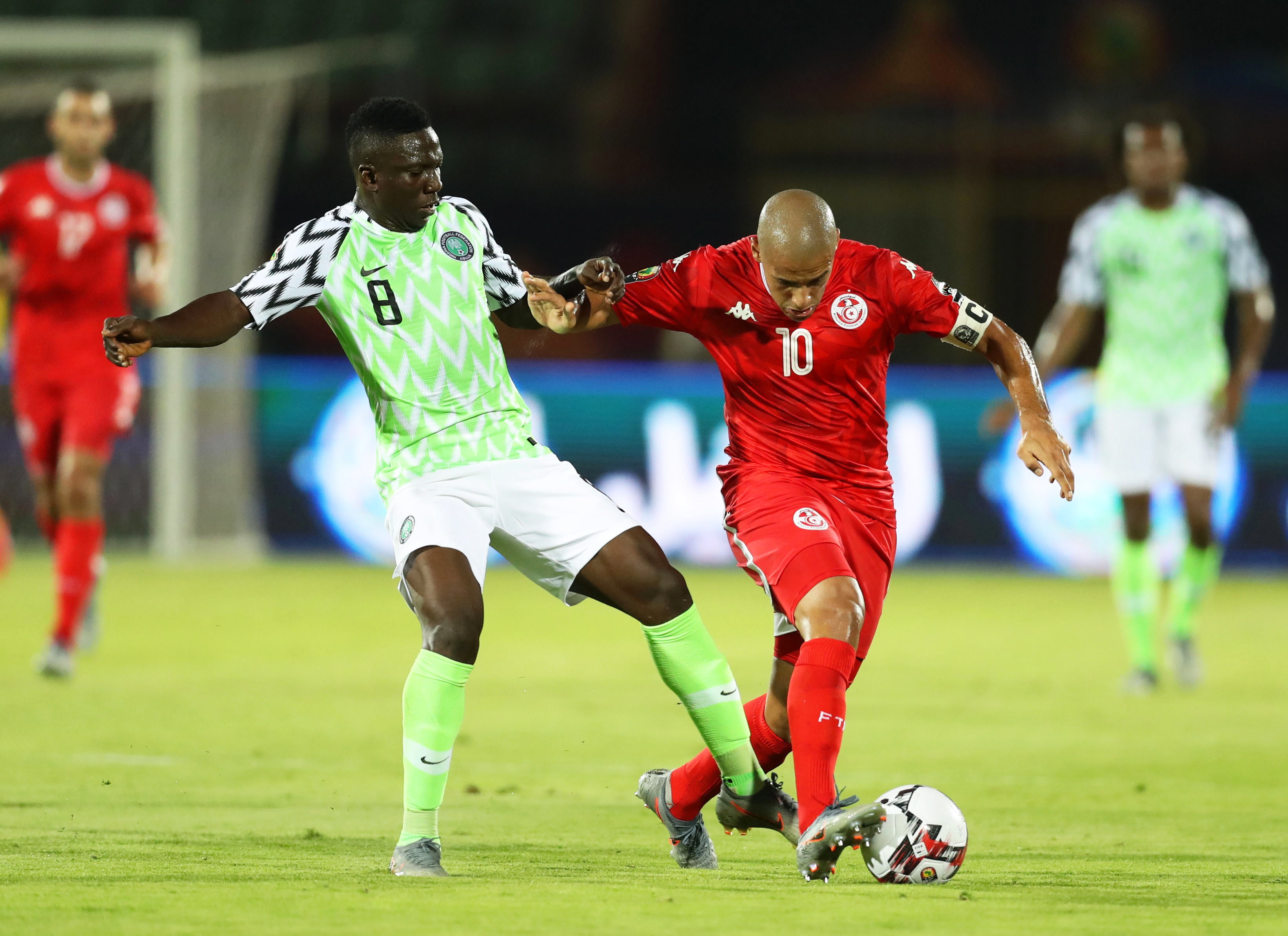 外代,2019年7月18日    (外代二线)(9)足球——非洲杯:尼日利亚获得