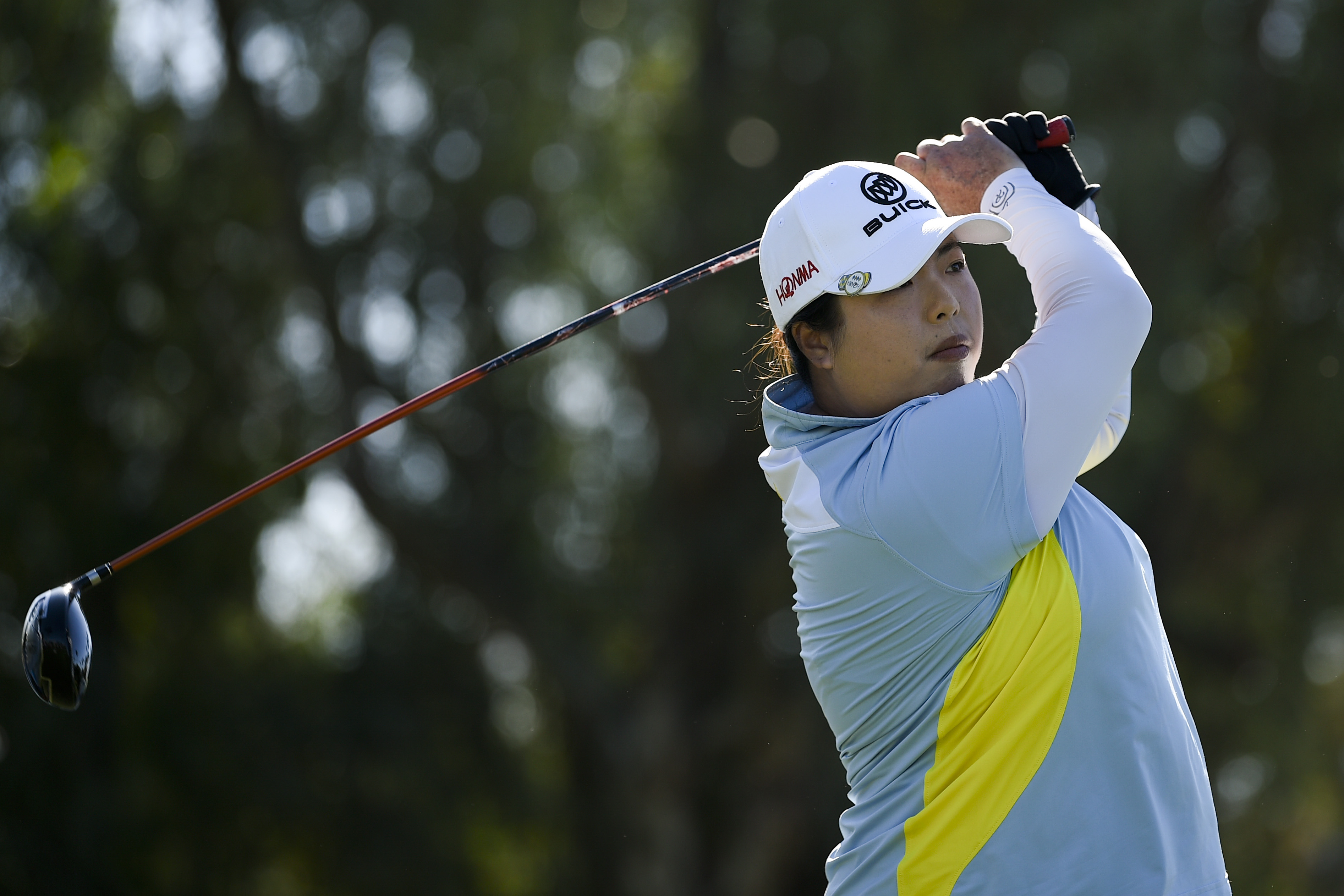 高尔夫——全日空锦标赛:冯珊珊亮相