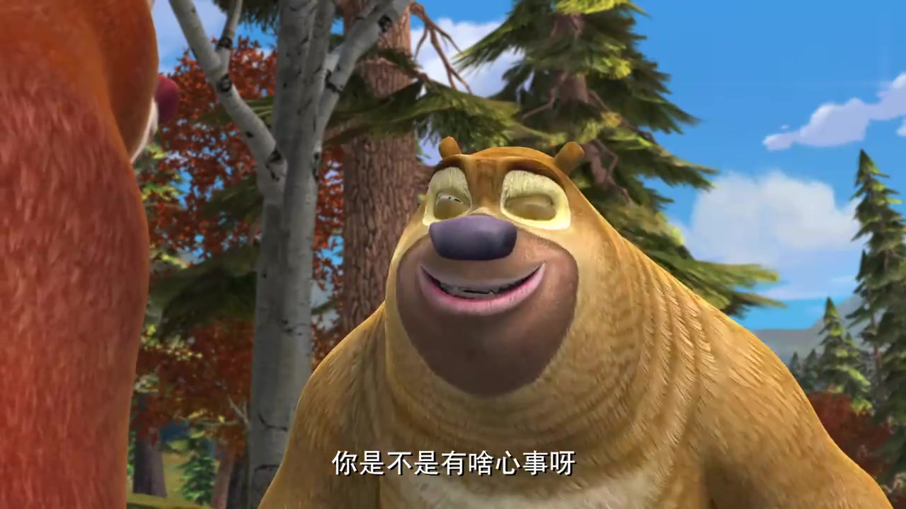 动漫壁纸:熊大突然想妈妈了,竟去了以前小时候待的地方