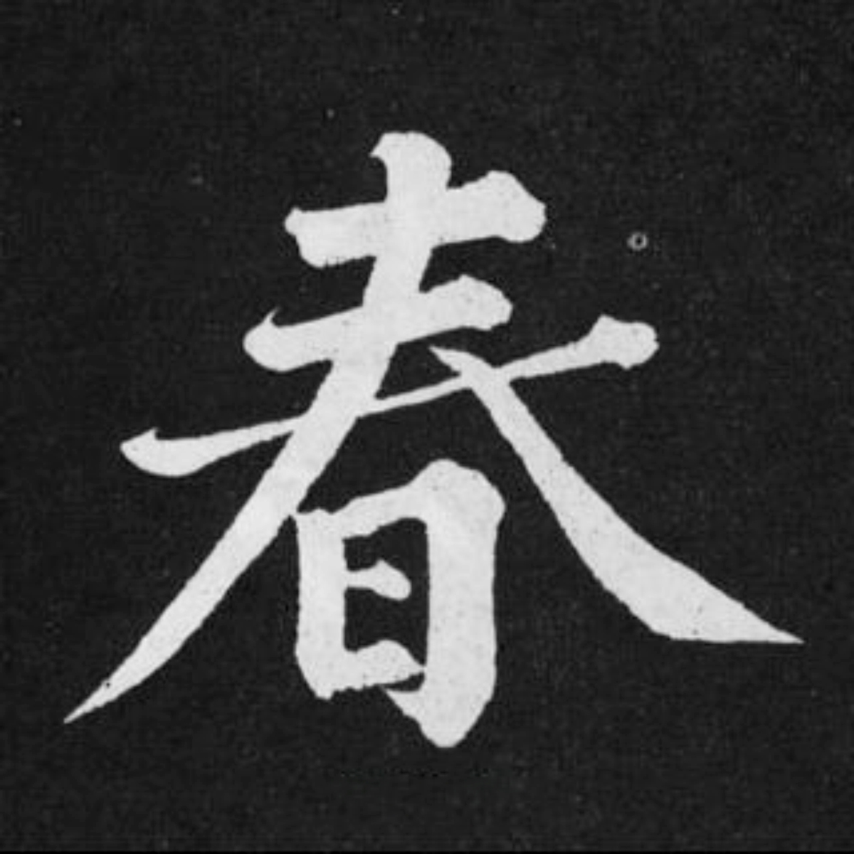 让孔乙己去研究茴字的写法吧,我们只研究春节的春字书法写法