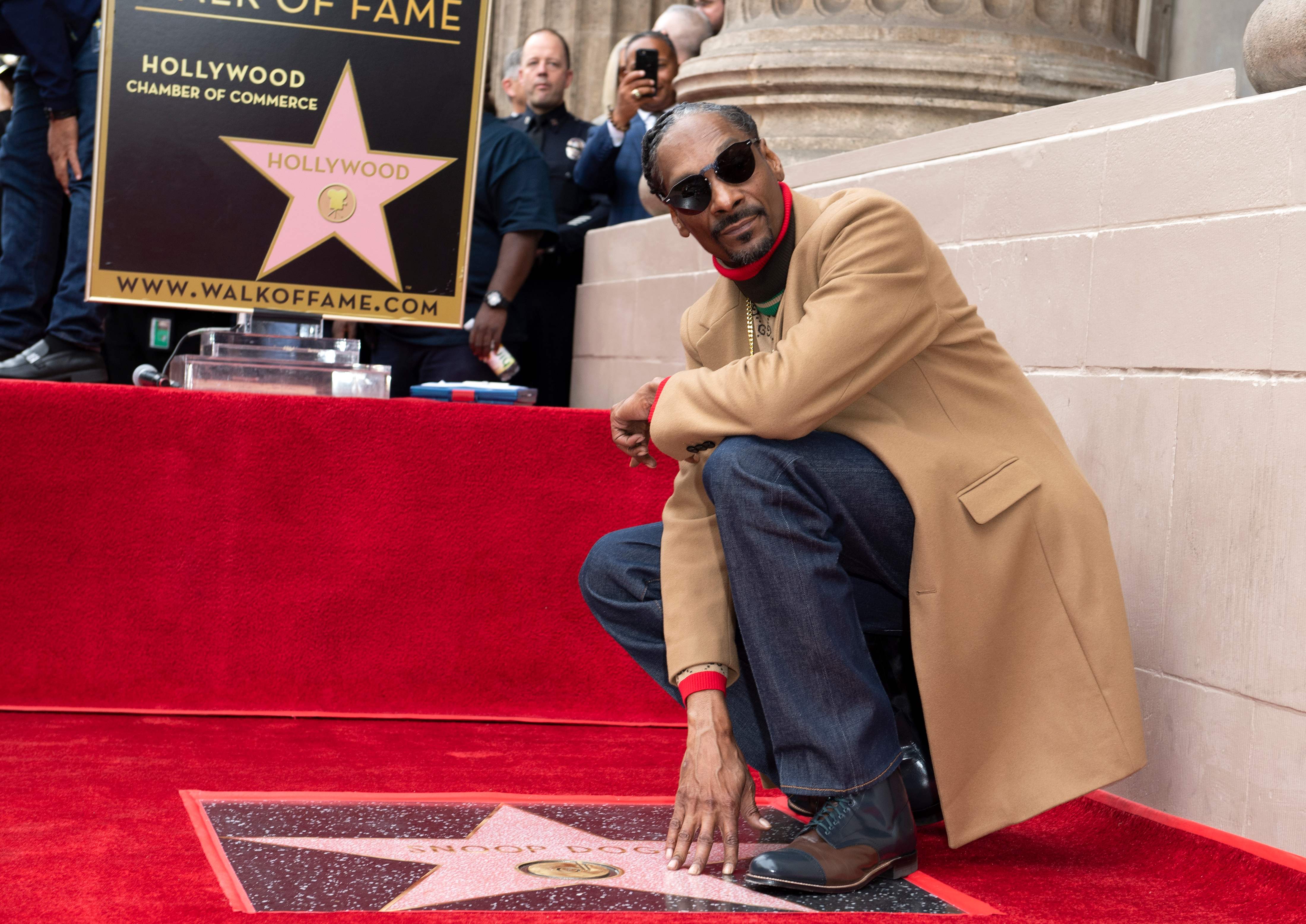 说唱歌手snoop dogg添星好莱坞