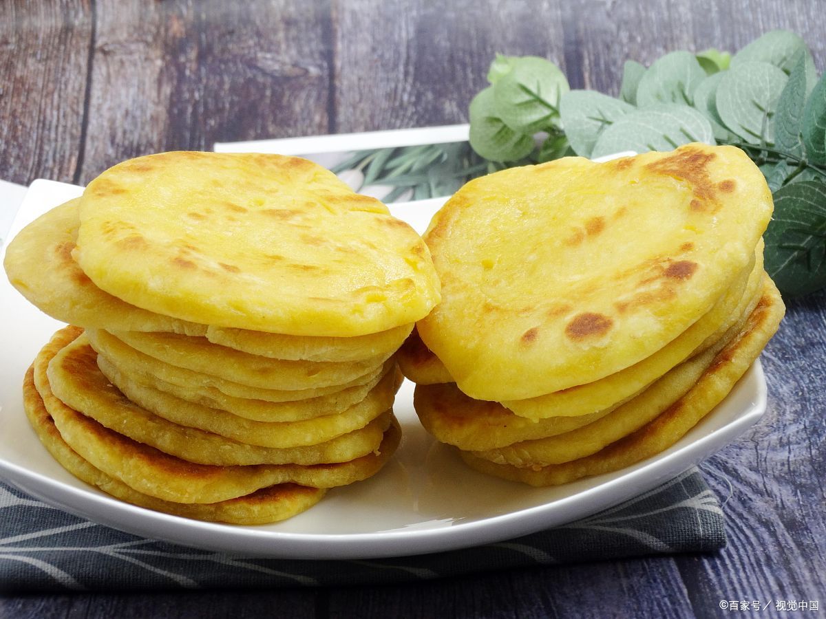 美食分享之玉米发面薄饼