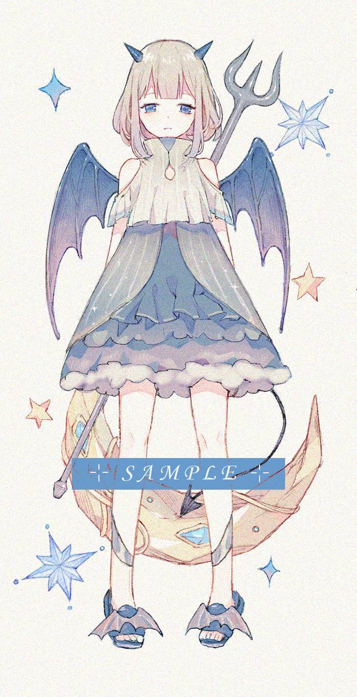 人物手绘"少女恶魔"创意十足,没有邪恶的感觉,显得俏皮可爱