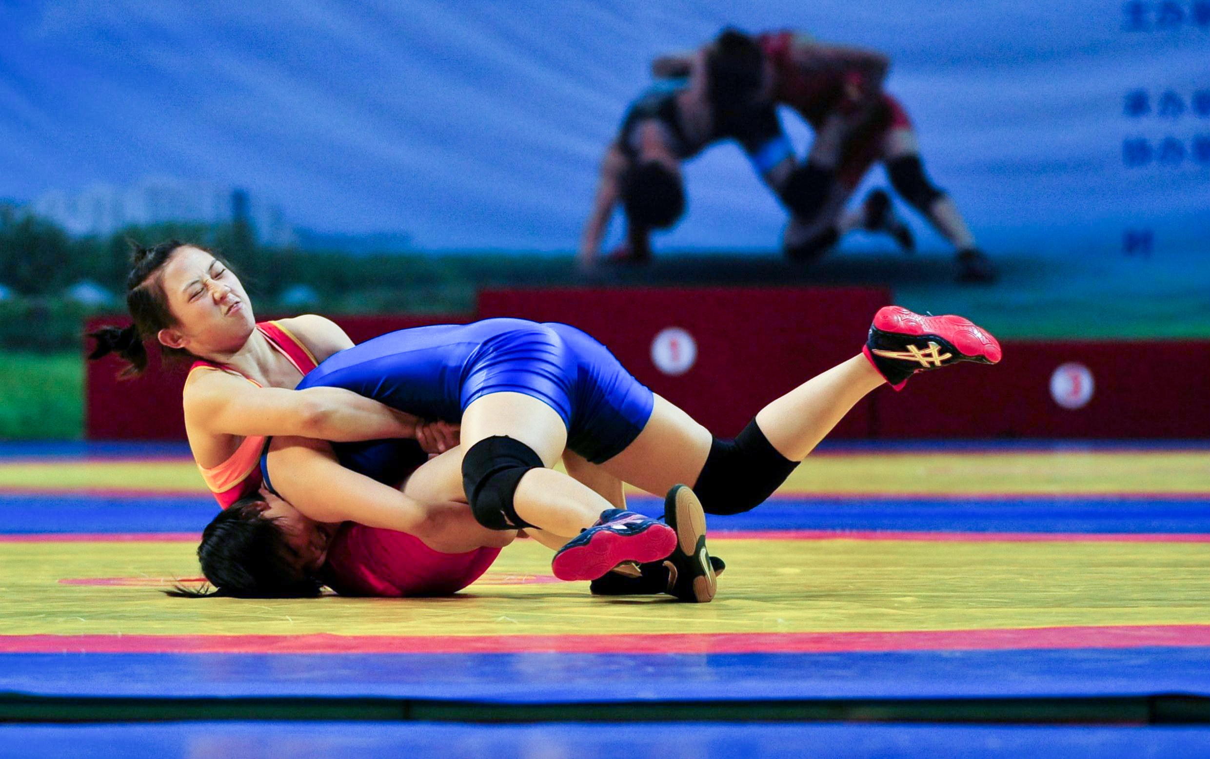 摔跤——全国女子自由式摔跤锦标赛第二日赛况(1)