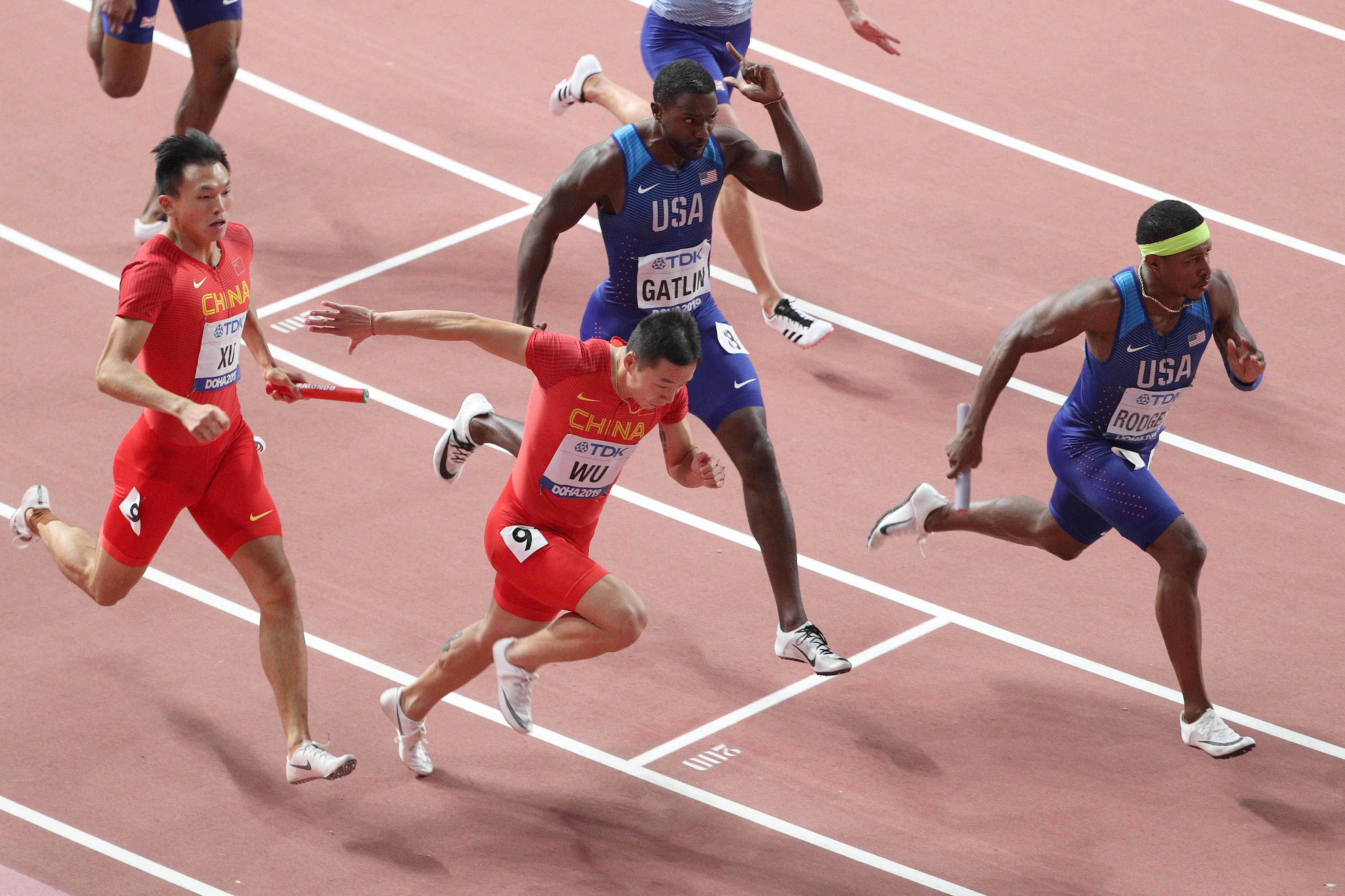 田径——男子4x100米接力决赛赛况