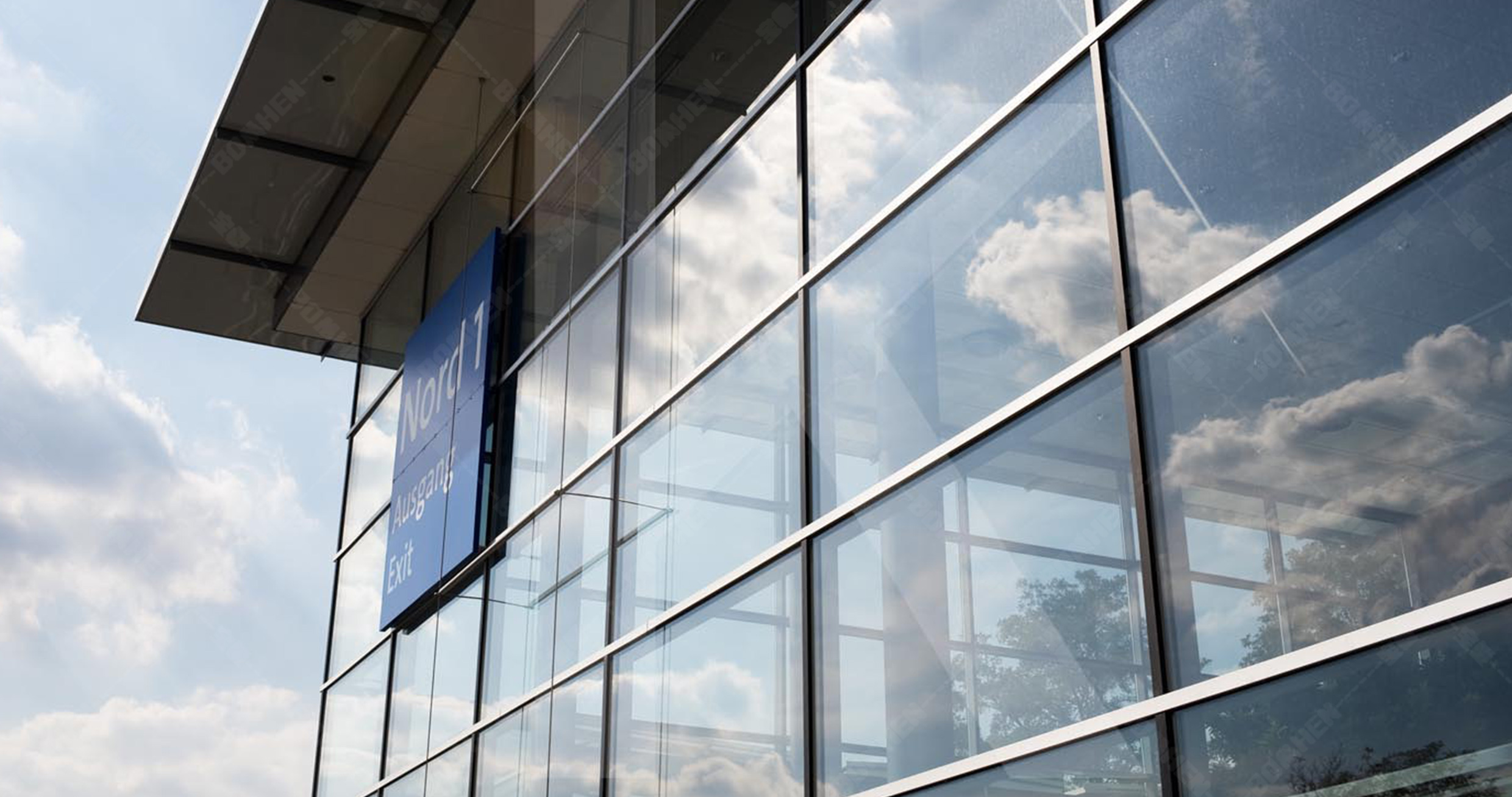 防火玻璃门窗外墙等应用