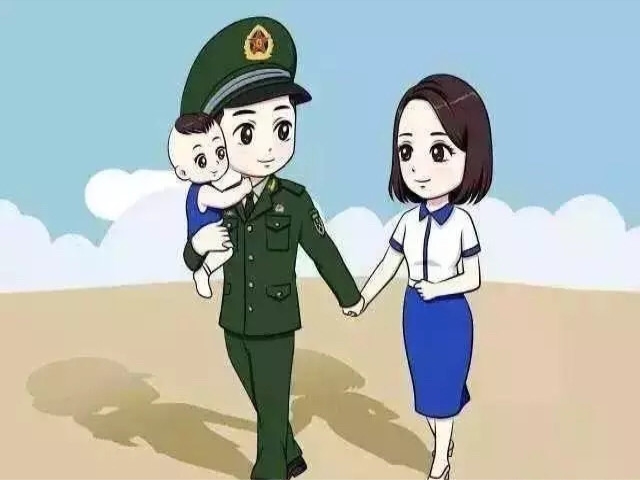 兵哥兵嫂卡通图案图片