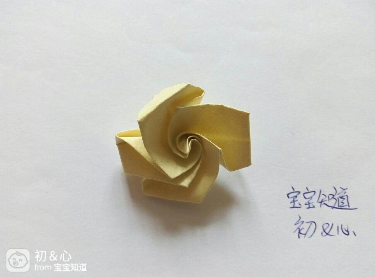 手工折纸:玫瑰花,永不凋零,默默开放