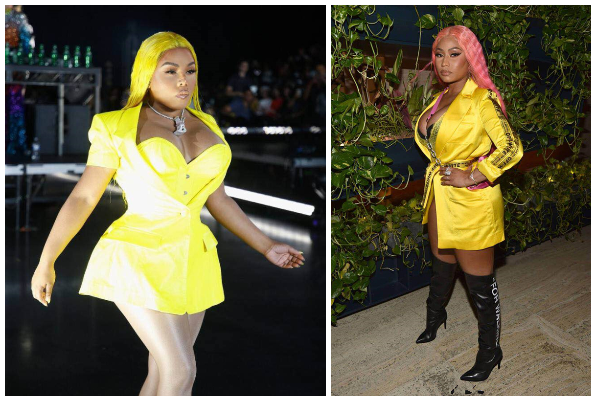 43岁lilkim现身时装周,不仅身材撞麻辣鸡,造型也撞上了