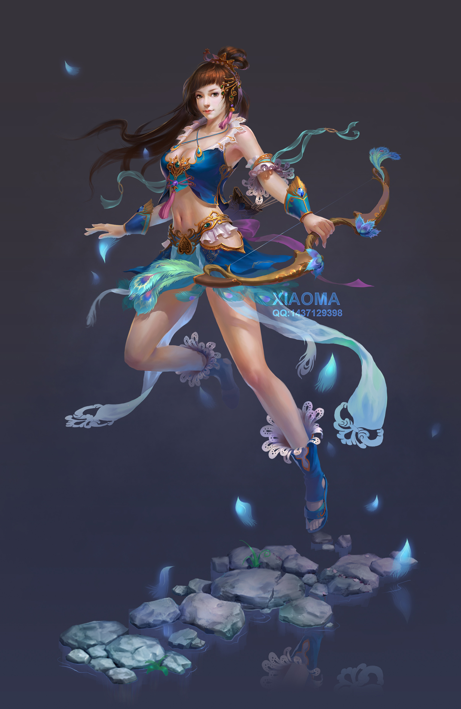 绚丽美女插画作品选