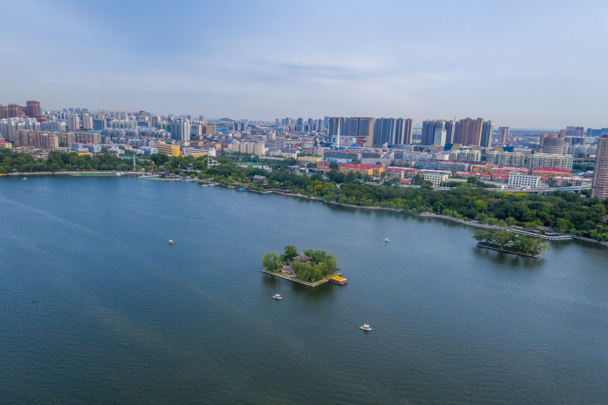 济南大明湖全景图片图片