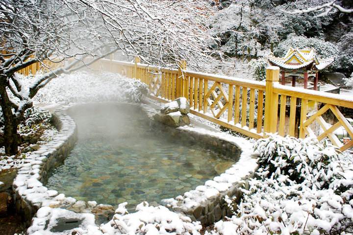 黄山温泉图片飘雪图片