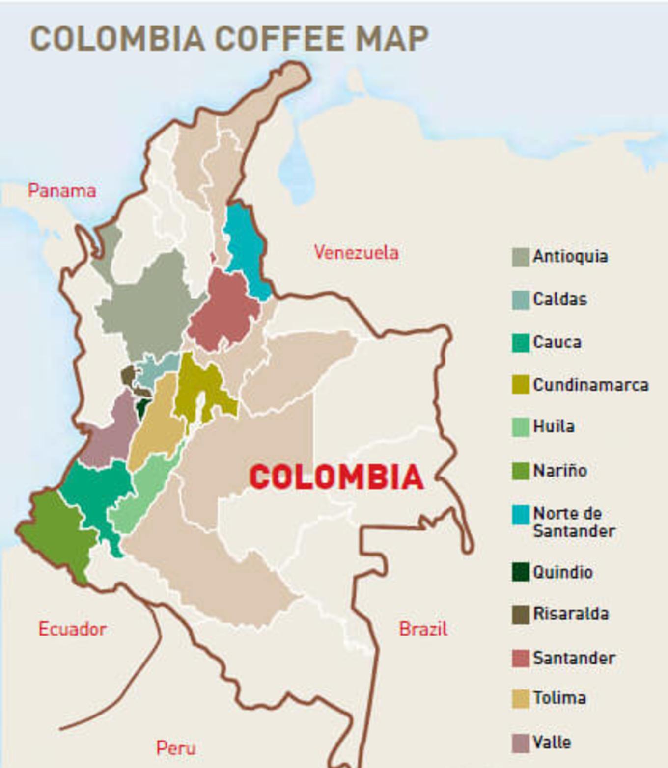 哥伦比亚地图高清图片