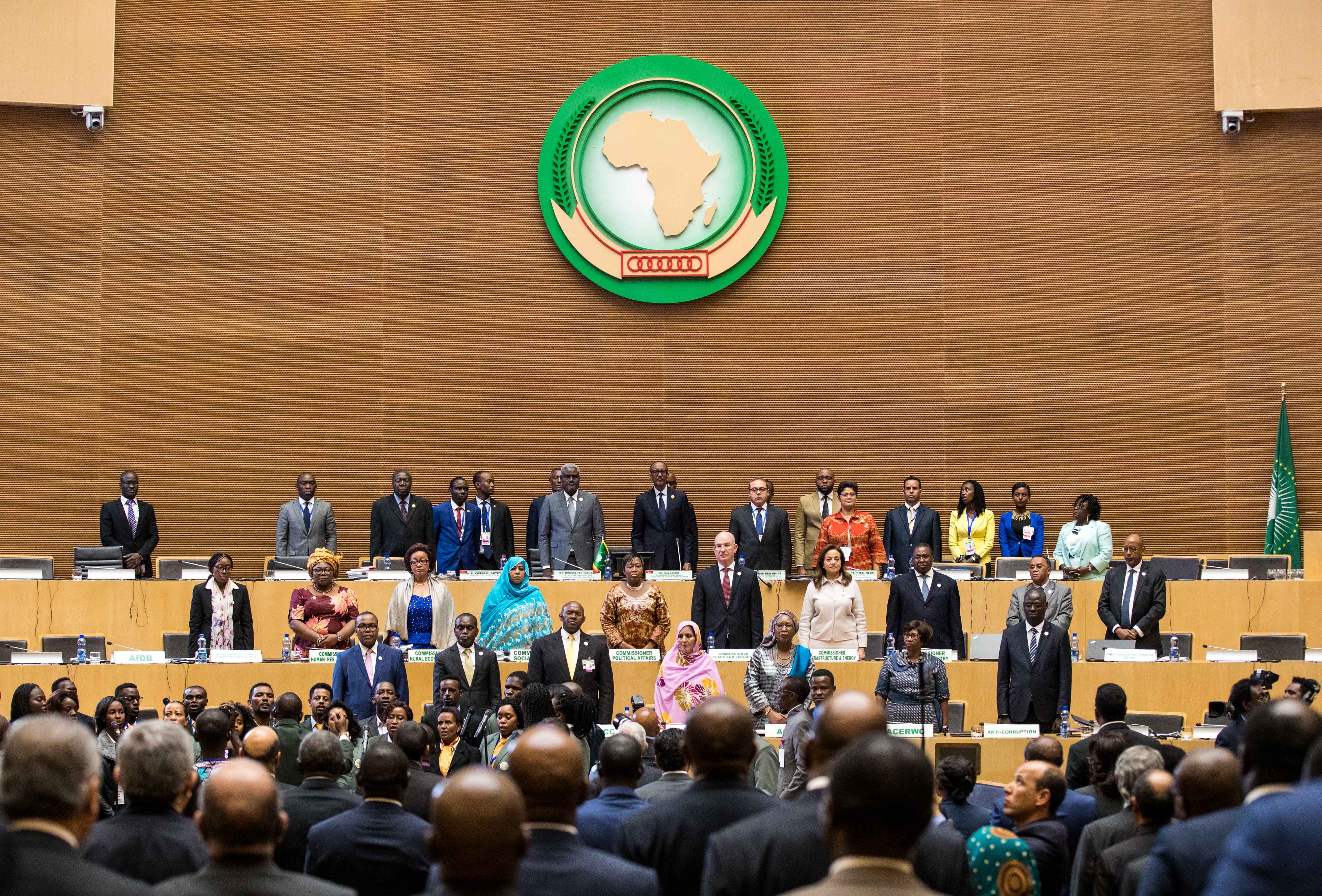 (国际)(1)第30届非盟峰会系列会议闭幕