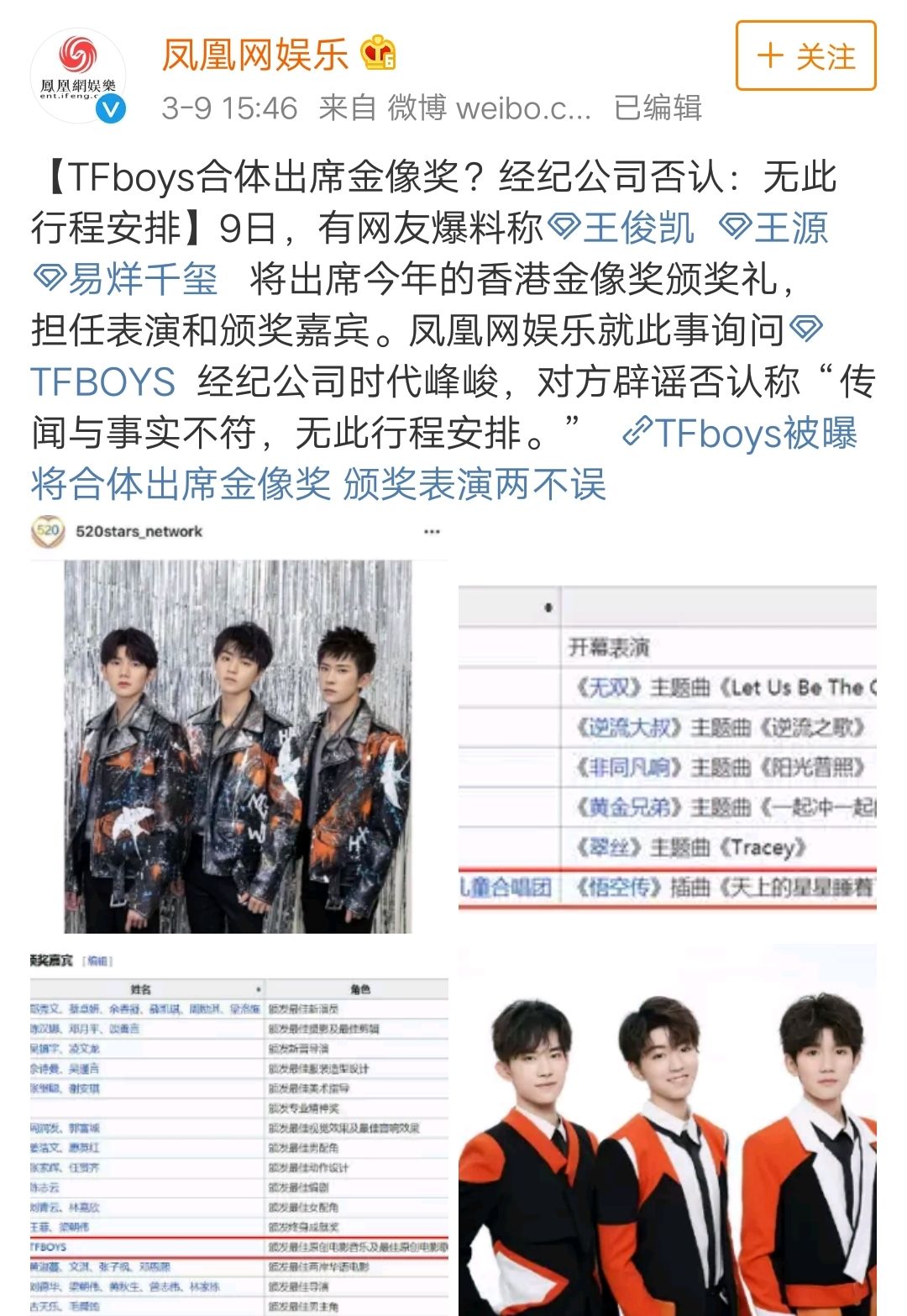 tfboys将参加金像奖?媒体询问时代峰峻粉丝也在忙着做这件事