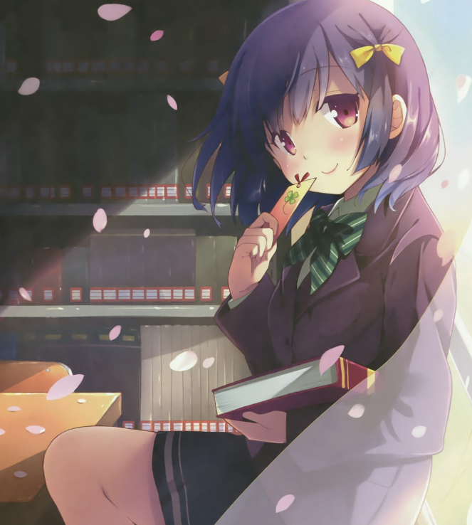 二次元动漫美图欣赏:校园风系列,人见人爱的天真美少女!