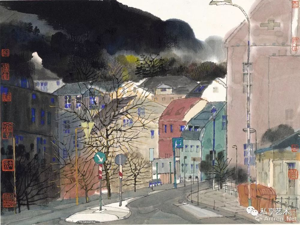 域外写生丨卢禹舜100幅欧洲,亚洲人文风光写生作品精选