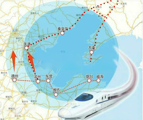 环渤海高铁2030规划图图片