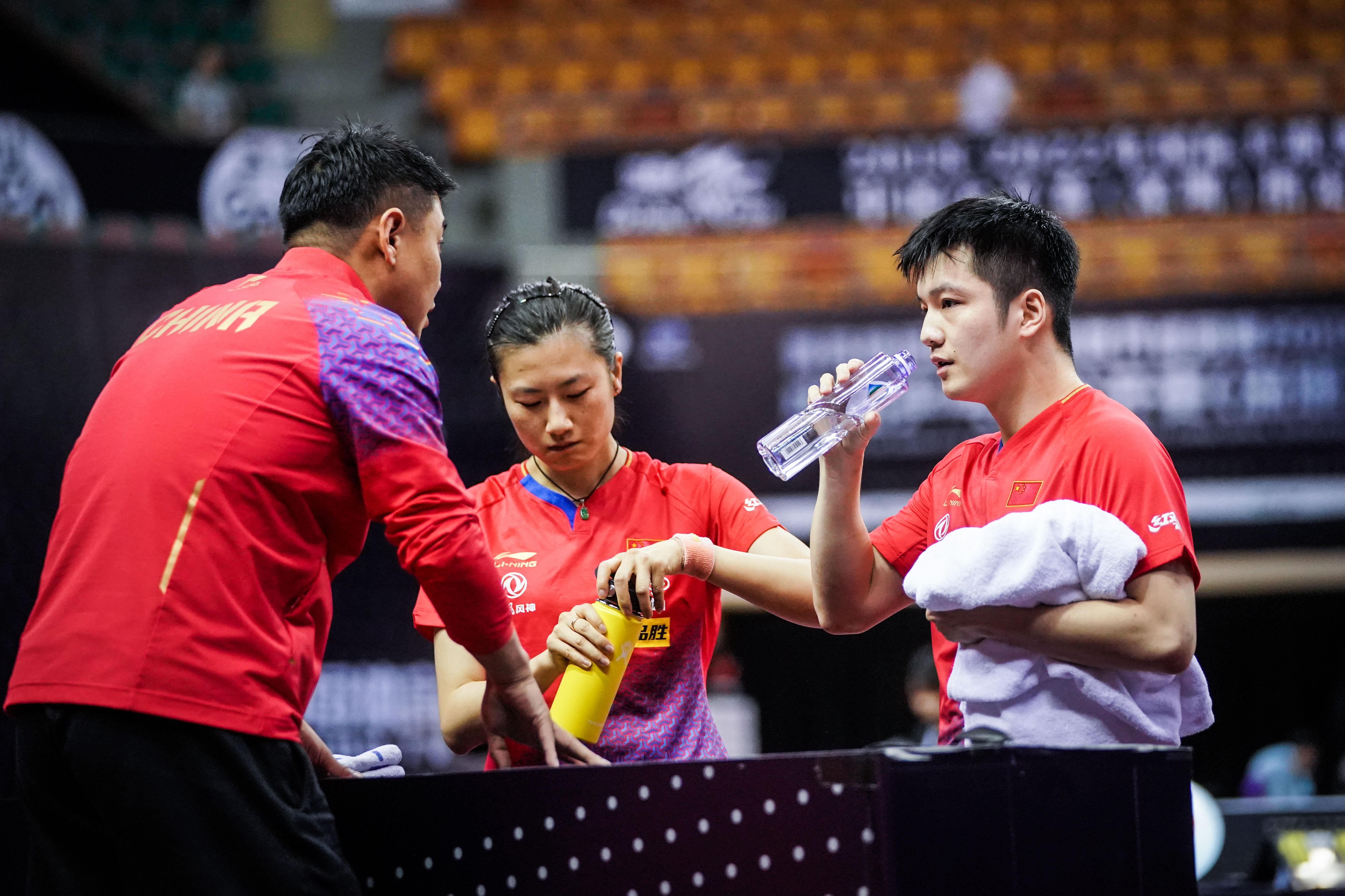 深圳,2019年5月29日    (体育)(5)乒乓球——中国公开赛:樊振东/丁宁