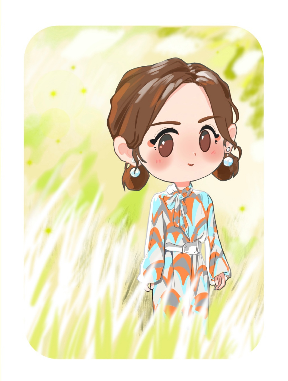 谢娜在《妻子的浪漫旅行3》中的造型,做成了卡通的人物形象,俏皮可爱