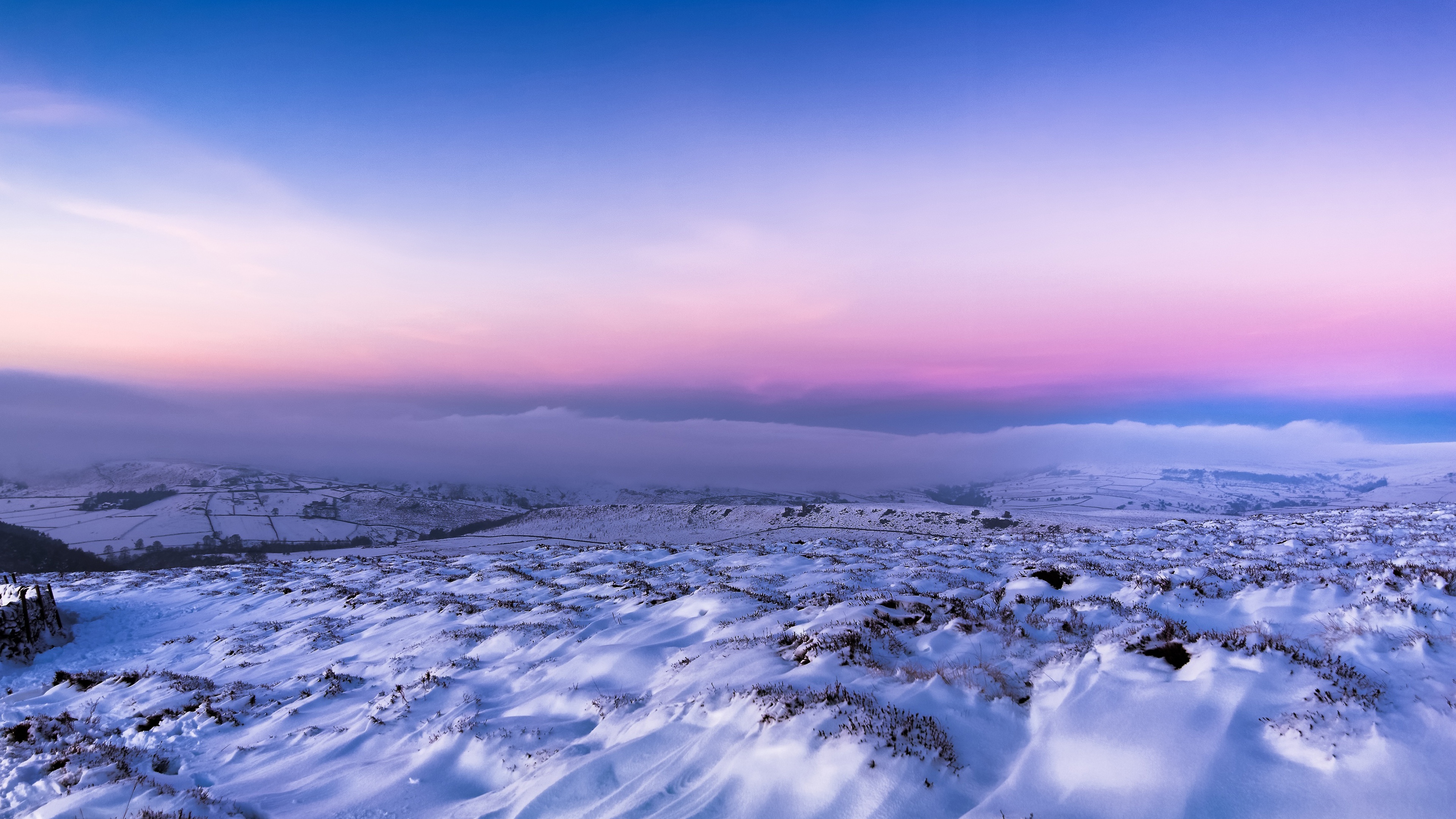 十二月的浪漫雪景,高清壁纸,风景电脑高清壁纸