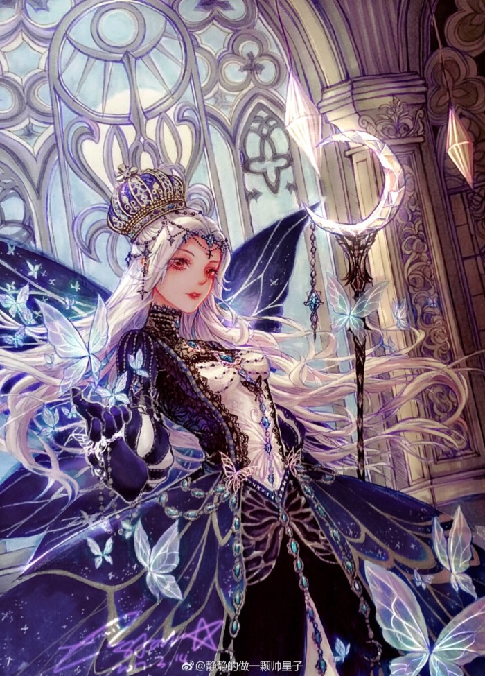 一组人物造型靓丽美型的人物少女插画,色彩丰富的画面让人炫目!