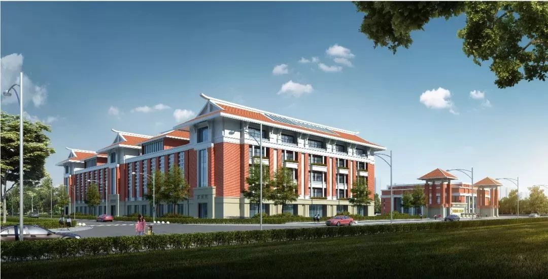 红砖红瓦闽南风 蓝田开发区第二实验小学渐露真容