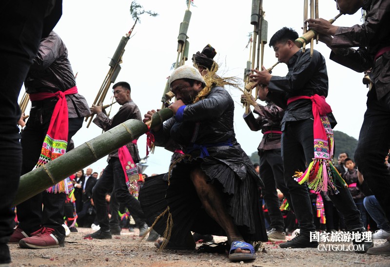 芦笙情歌,贵州黔东南从江县侗族同胞欢度芦笙鼓藏节(图)