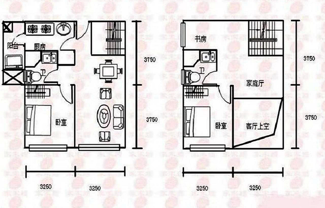 这是我家别墅的户型图,上下两层,装修都是婆婆一手操办的,装修期间也