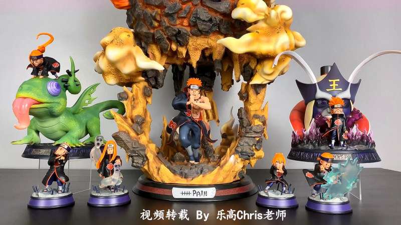 开盒火影忍者限定雕像G5佩恩六道高配版，阎王和变色龙才是精髓！,亲子,早教,好看视频