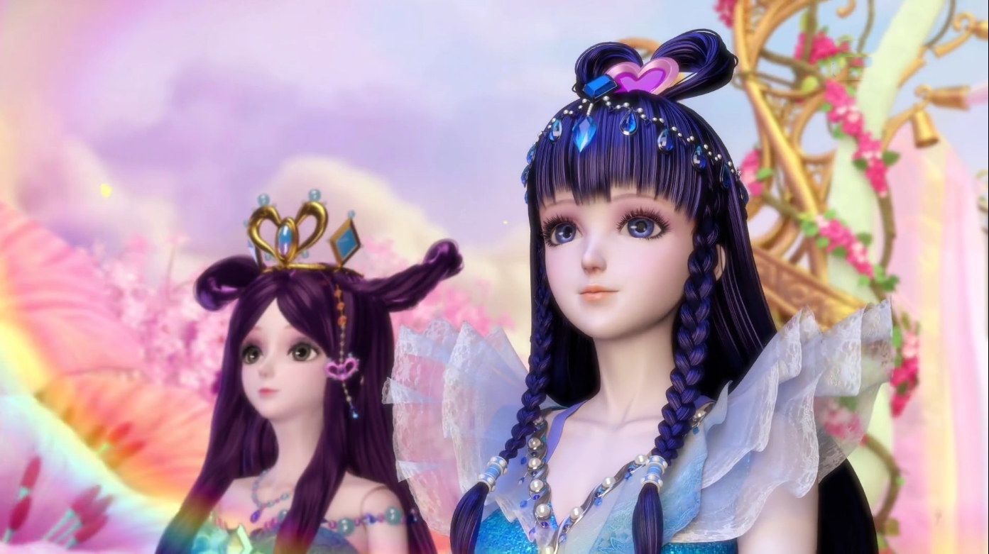 叶罗丽精灵梦:角色们的闭眼美图,茉莉女王气质,王默还是很呆板