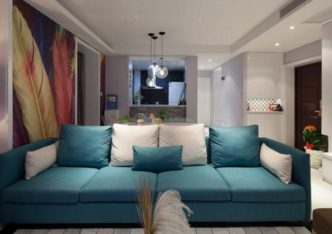 晒晒改造后二手新房69平,白色吊顶把简约现代风营造得淋漓尽致!