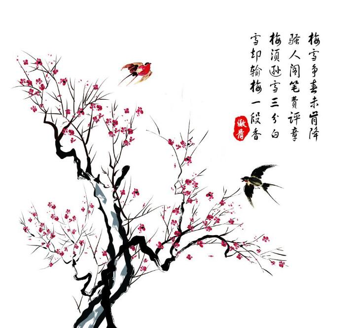 心理测试:四幅梅花图,哪一幅画更有意境,测你是《花不弃》的谁