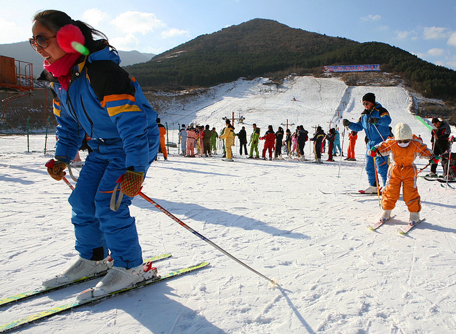 房山阎村滑雪场图片