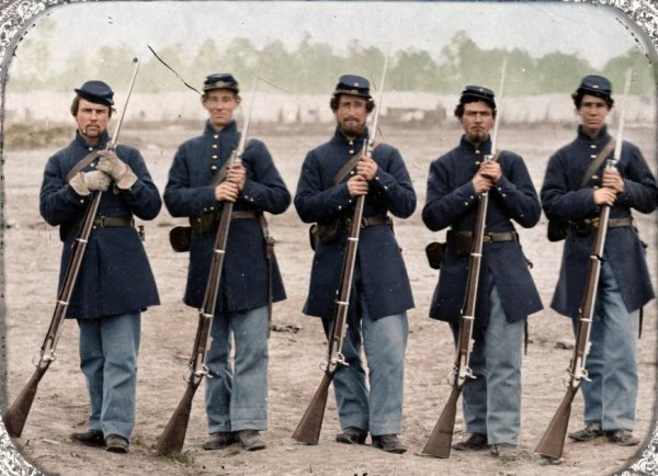 历史老照片:美国南北战争,军队后方的情形