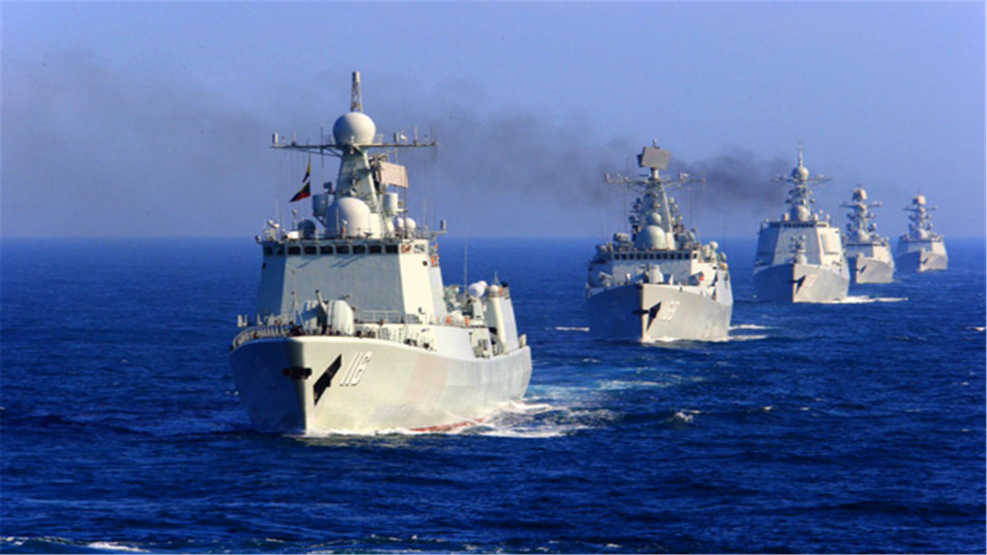 阅舰式进入倒计时!中方空军团前往太平洋,黄蜂号军舰立即逃走