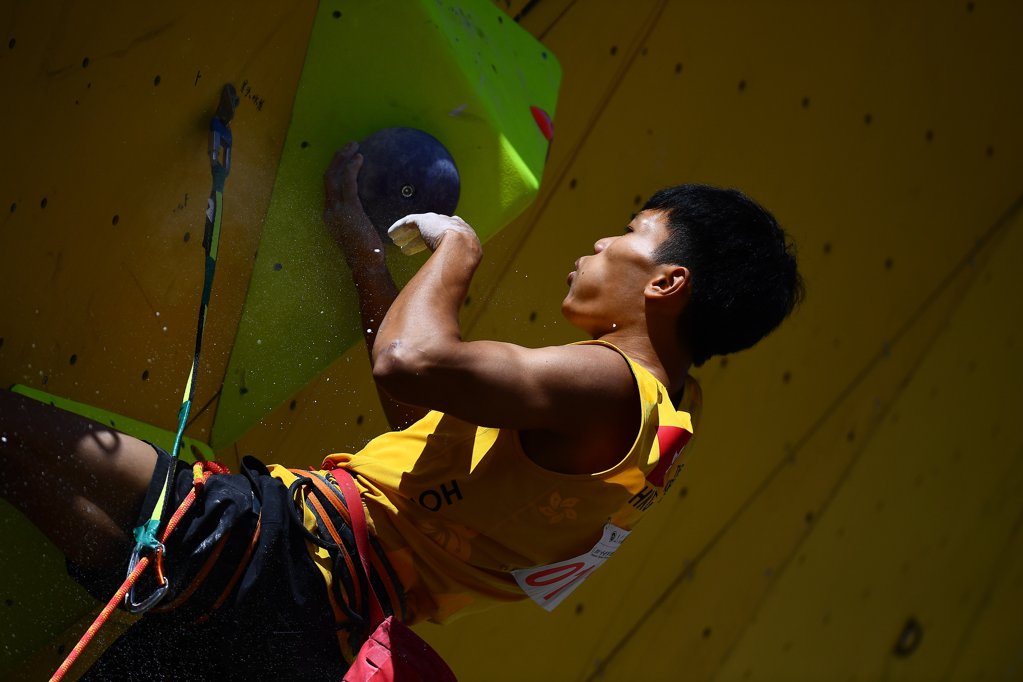 攀岩——2018"一带一路"中国青海高原国际攀岩大师赛难度赛赛况(8)