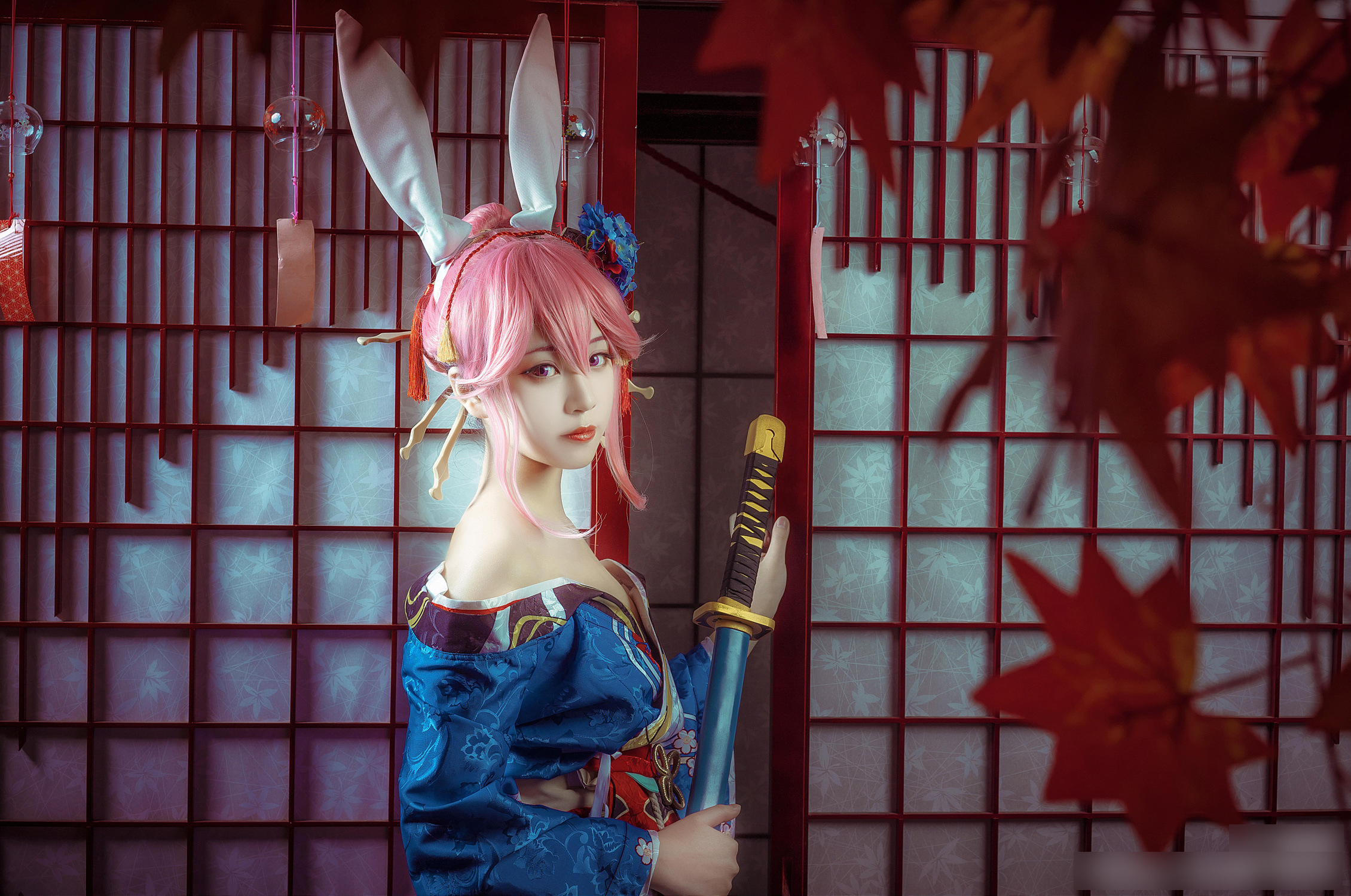 国人妹子扮演的崩坏学园角色八重樱!相当惊艳的一组cosplay作品