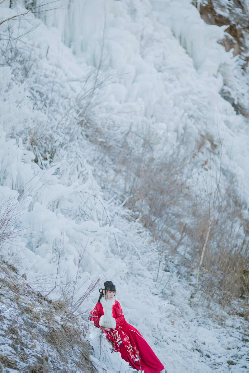 古风人像写真-玉渡山之美人雪景