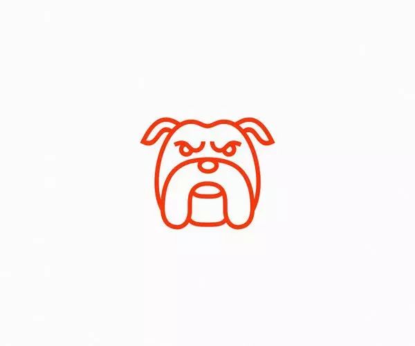 童真童趣,线描风格动物logo设计