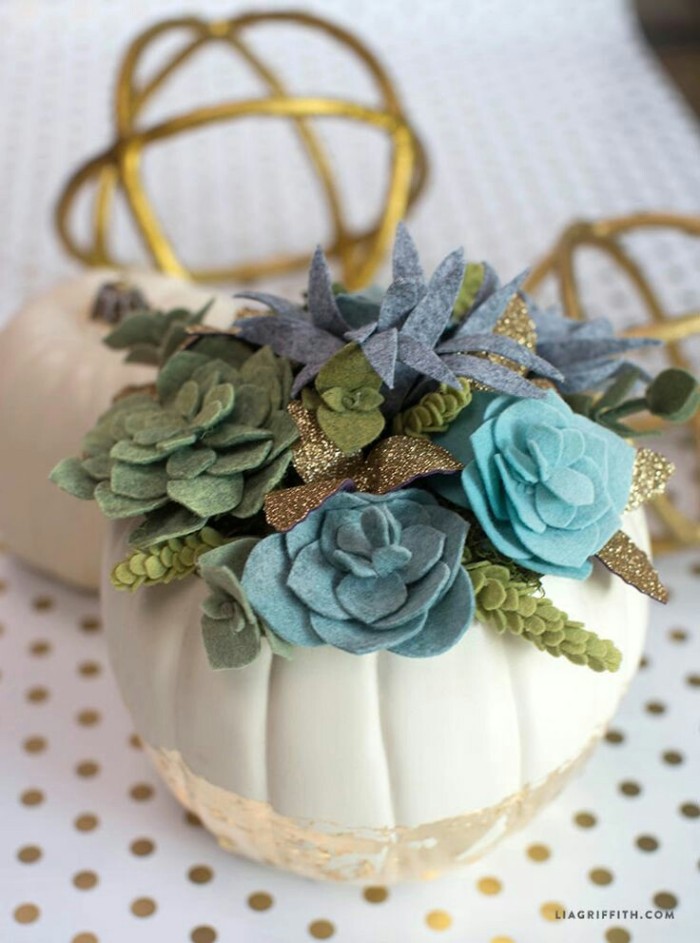 不织布小手工:又简单又好玩,用不织布diy的多肉太漂亮了